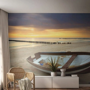 Fototapet Selvklæbende Deluxe Sticker - Der findes ikke flere smukke strande - Landskab, Hav, Strand - 100x70 cm