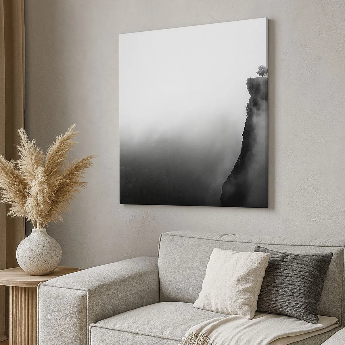 Lærredstryk - Billede på lærred - På kanten af verden - 30x30 cm