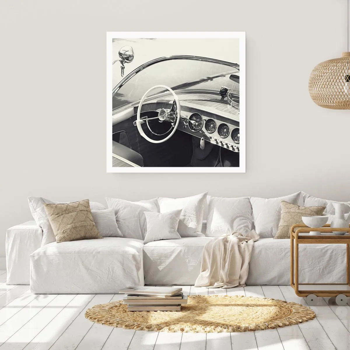 Plakat - Vejr for de rige - 60x60 cm