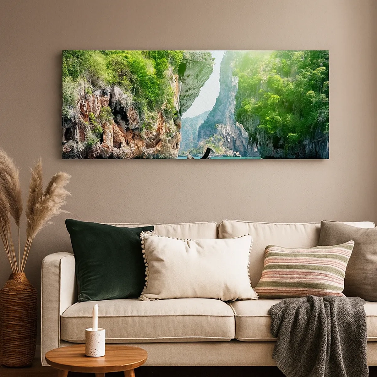 Lærredstryk - Billede på lærred - En invitation til en eksotisk rejse - 30x30 cm