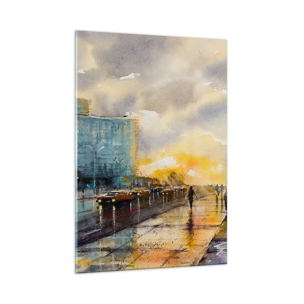 Billede på glas - Livet på kysten - 50x70 cm