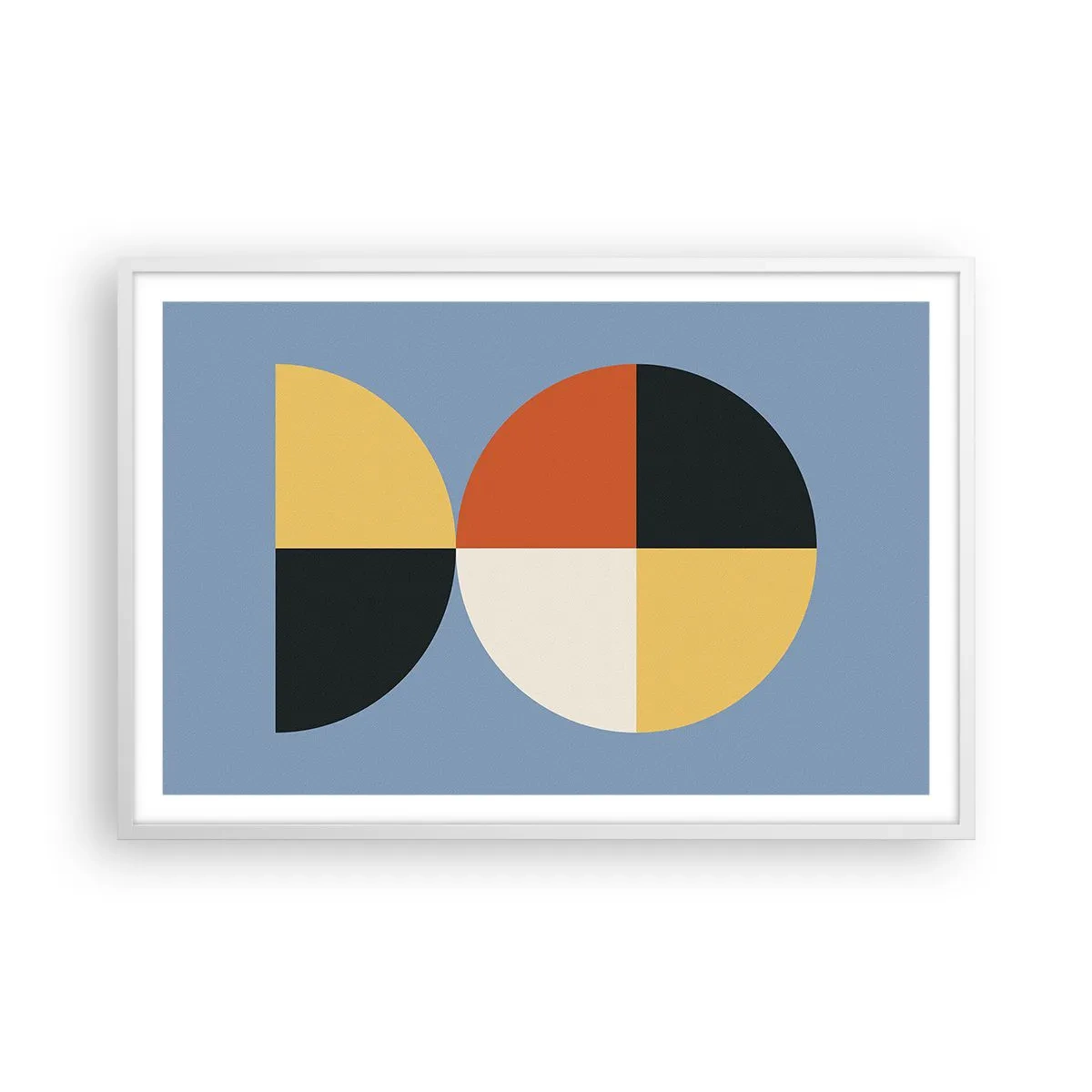 Plakat i hvid ramme - Se og tæl - 91x61 cm