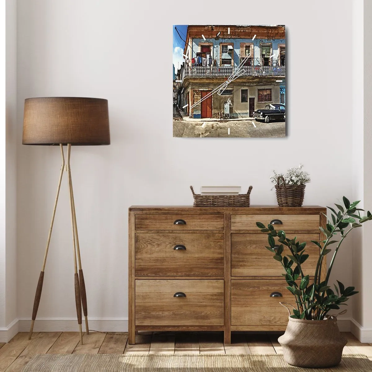 Vægur, Uret - Havana stemning - 30x30 cm