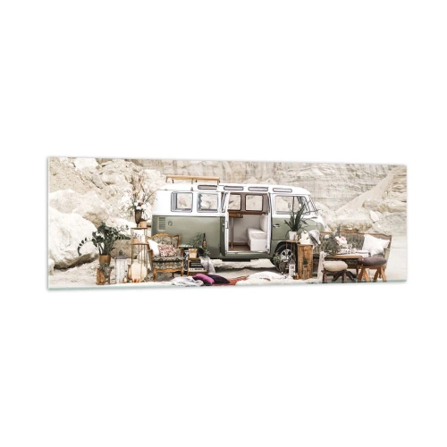 Billede på glas - Tid til at starte rejsen - 160x50 cm