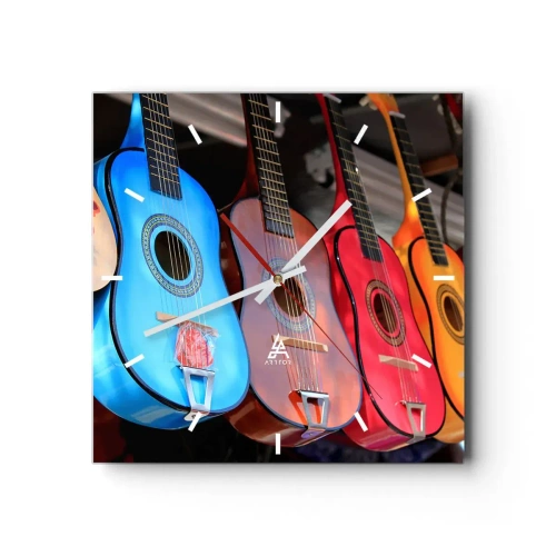 Vægur, Uret - Latino vibes - 40x40 cm