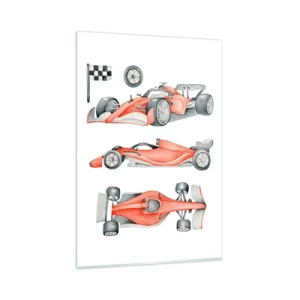 Billede på glas - At indhente en drøm - 80x120 cm