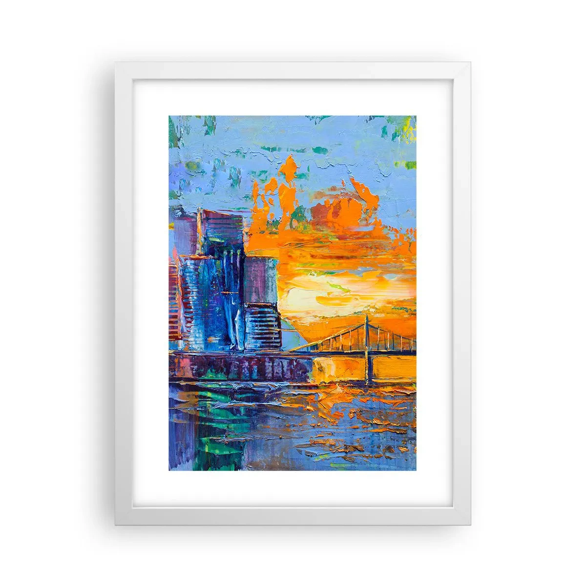 Plakat i hvid ramme - Kultur og natur - 30x40 cm