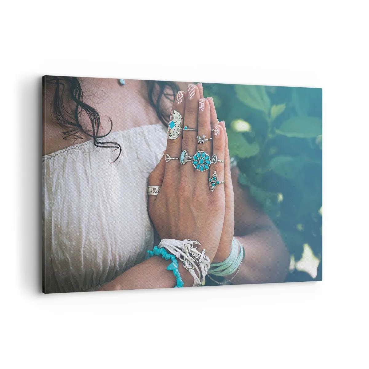 Lærredstryk - Billede på lærred - Velkommen til værens centrum - 120x80 cm