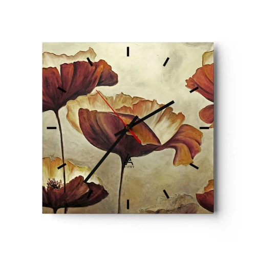 Vægur, Uret - Marker - 30x30 cm