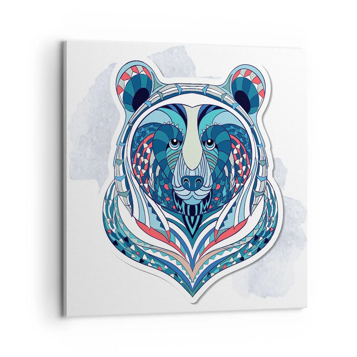 Lærredstryk - Billede på lærred - Eviva Grønland! - 60x60 cm