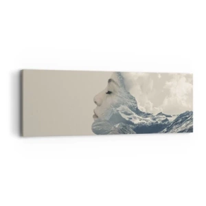 Lærredstryk - Billede på lærred - Skønheden ved elementerne - 90x30 cm