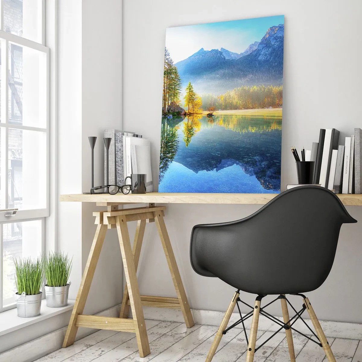 Billede på glas - Majestæt og sødme - 50x70 cm