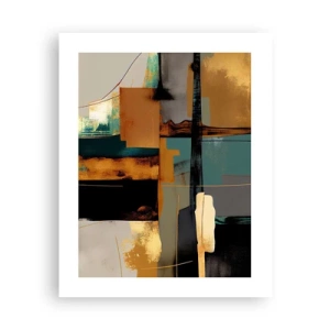 Plakat - Abstraktion - lys og skygge - 40x50 cm
