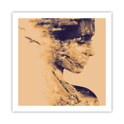 Plakat - Smuk af natur - 60x60 cm