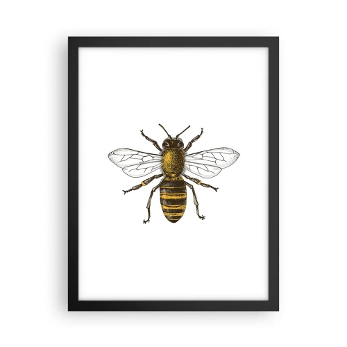 Plakat i sort ramme - Smuk og god - 30x40 cm