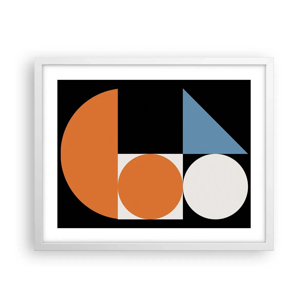 Plakat i hvid ramme - System til figurer - 50x40 cm