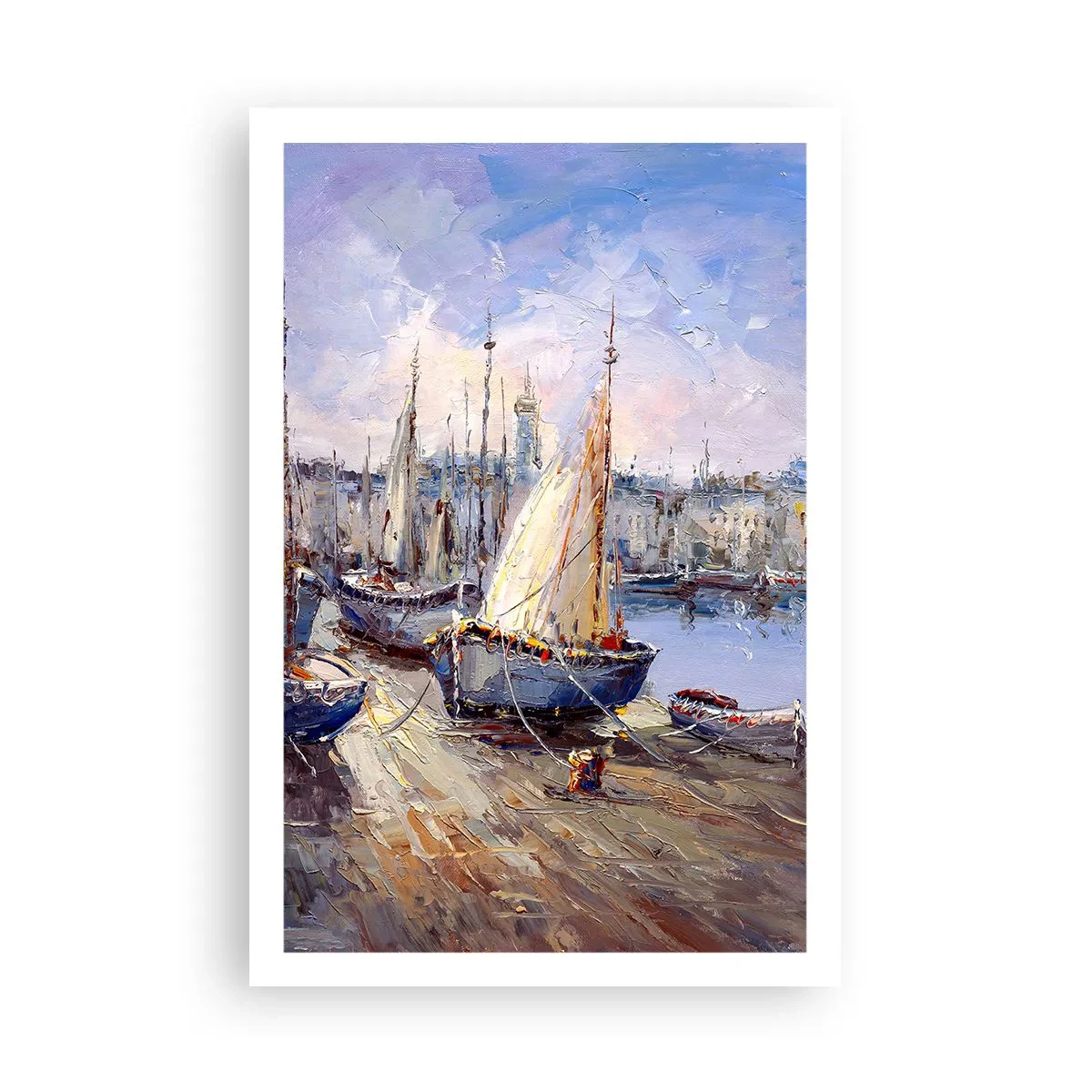 Plakat - By ved bugten - 61x91 cm