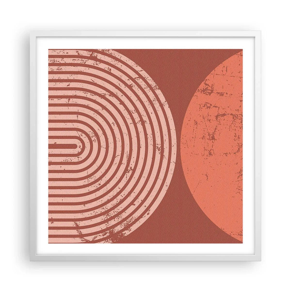 Plakat i hvid ramme - Tæt forhold - 60x60 cm