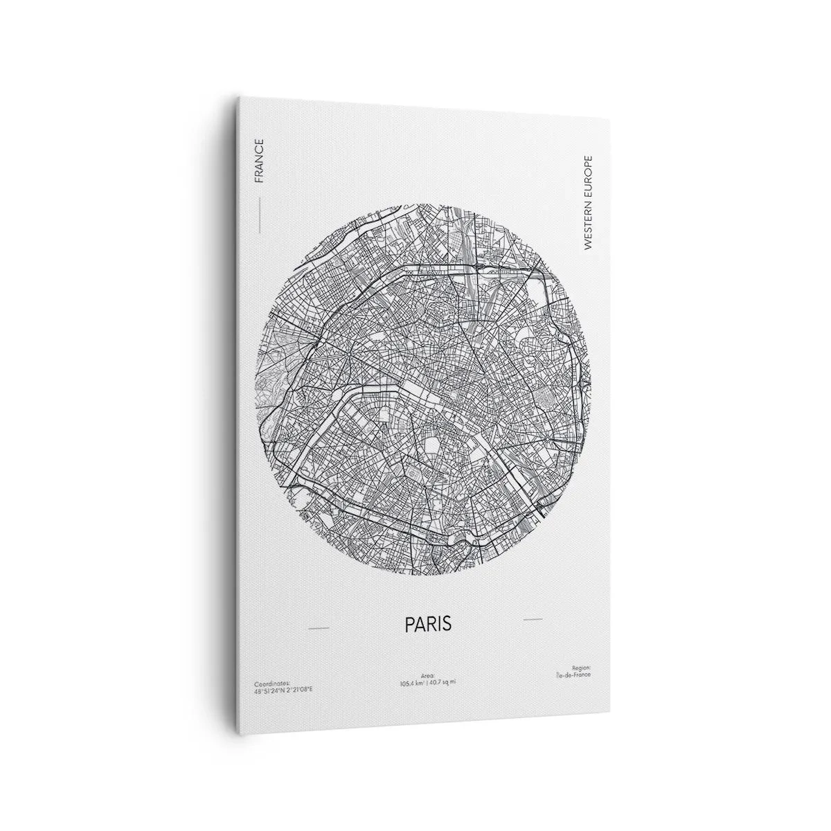 Lærredstryk - Billede på lærred - Paris' anatomi - 80x120 cm