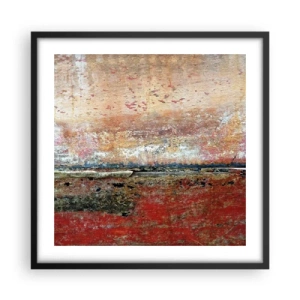 Plakat i sort ramme - Måske er det havet - 50x50 cm