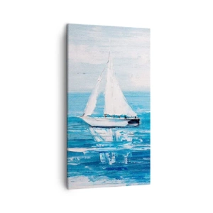 Lærredstryk - Billede på lærred - Med en ven ved din side - 45x80 cm