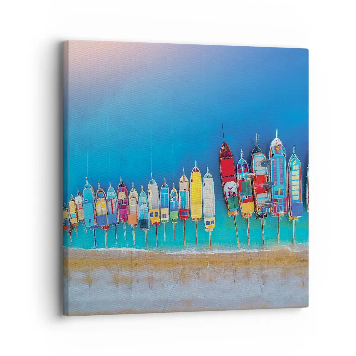 Lærredstryk - Billede på lærred - Fra et fugleperspektiv - 30x30 cm