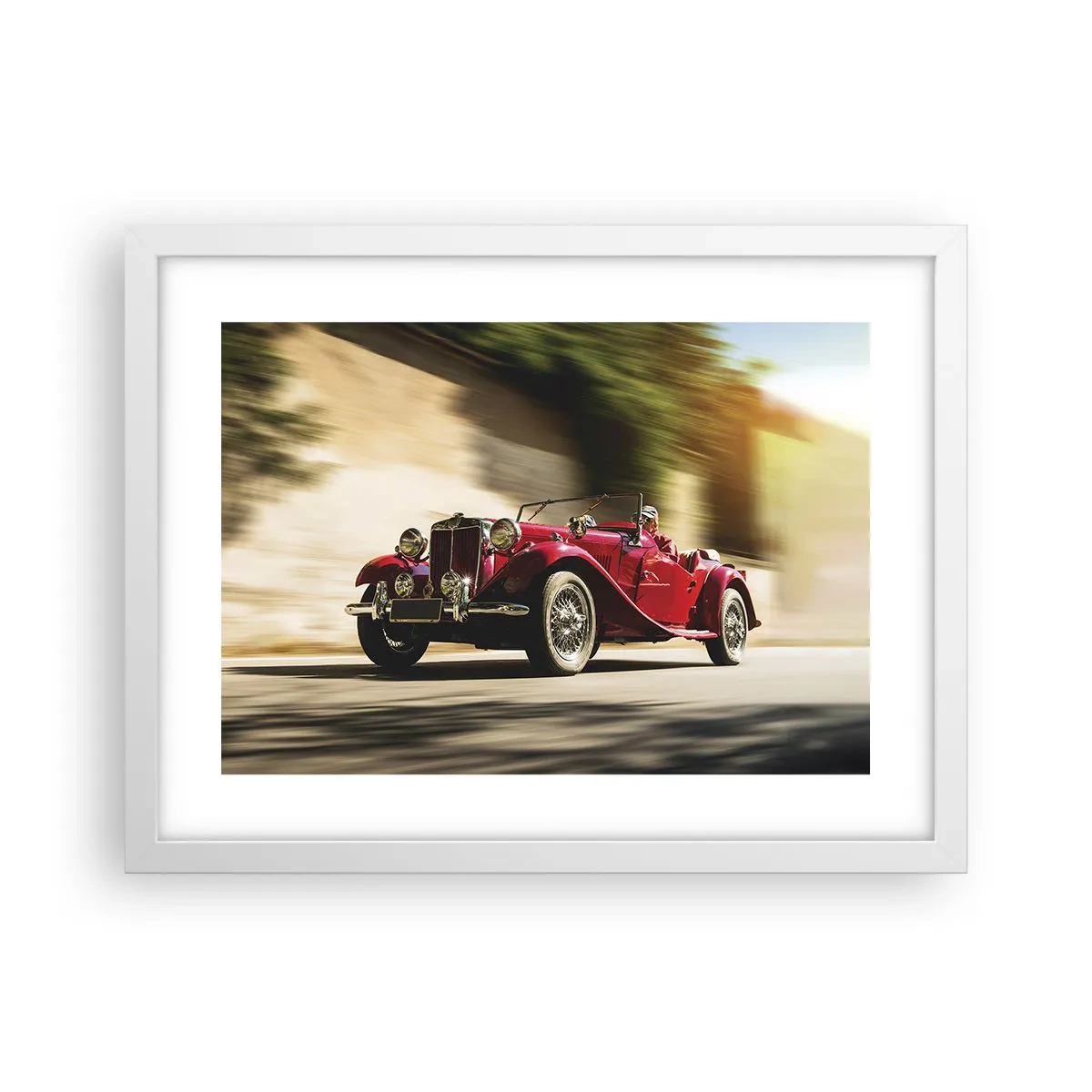 Plakat i hvid ramme - Smukkere end Nike fra Samothrake - 40x30 cm