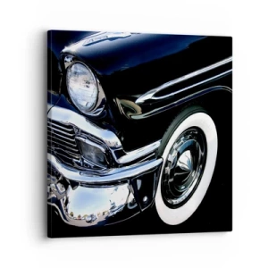 Lærredstryk - Billede på lærred - Klassikere i sølv, sort og hvid - 30x30 cm