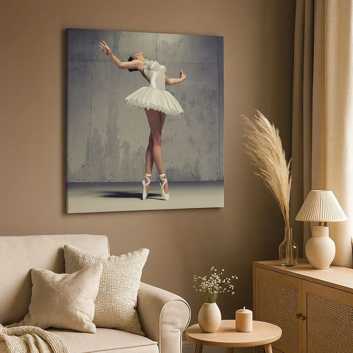 Lærredstryk - Billede på lærred - Let som en fugl - 30x30 cm