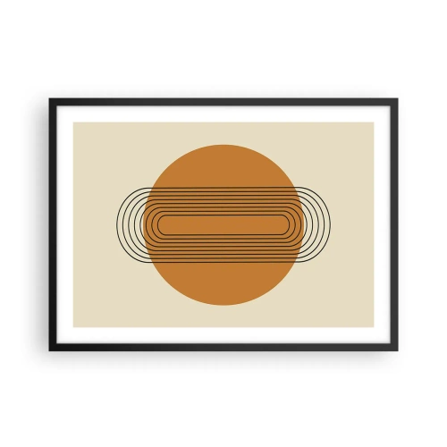 Plakat i sort ramme - Den perfekte plan - 70x50 cm