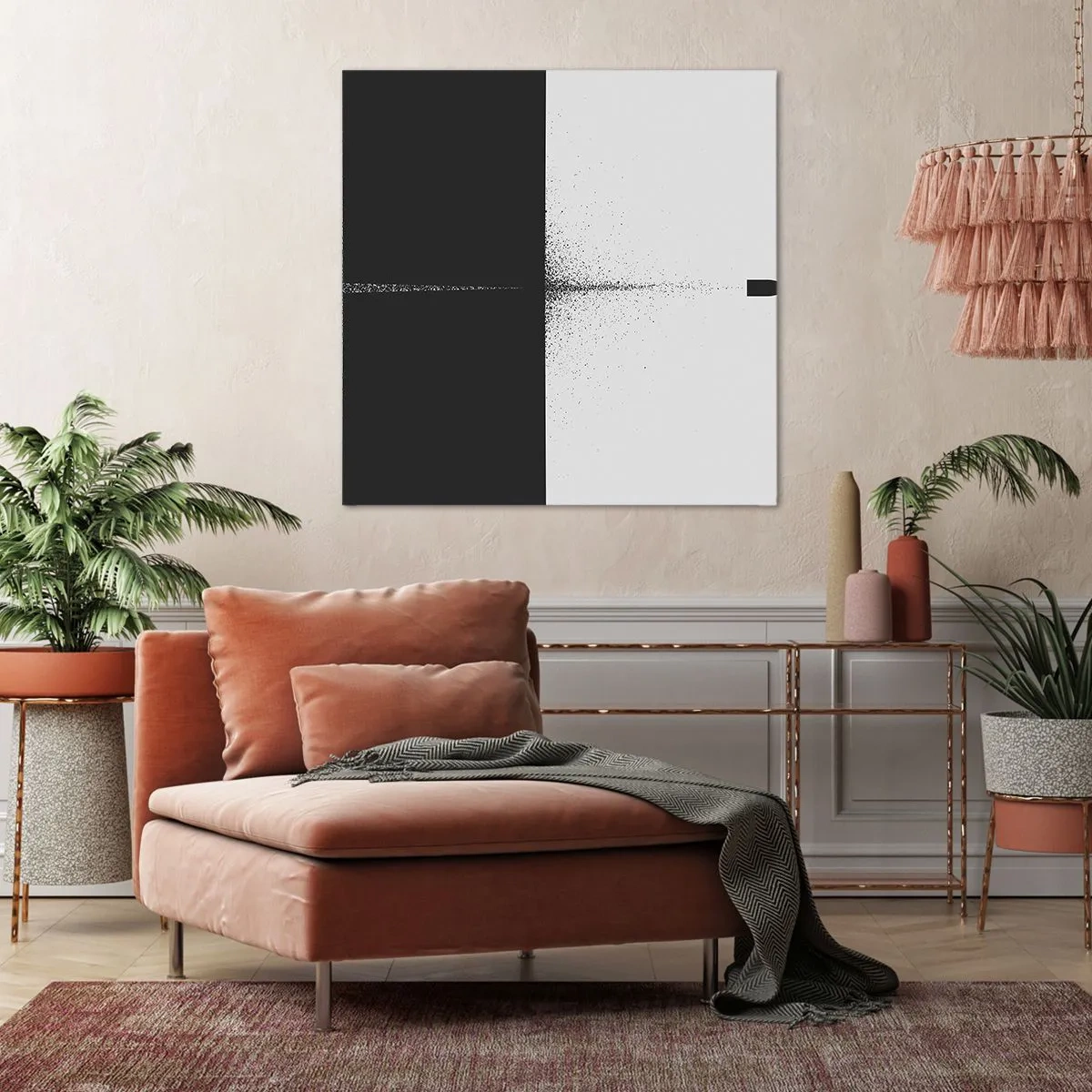 Lærredstryk - Billede på lærred - Lige til sagen - 70x70 cm