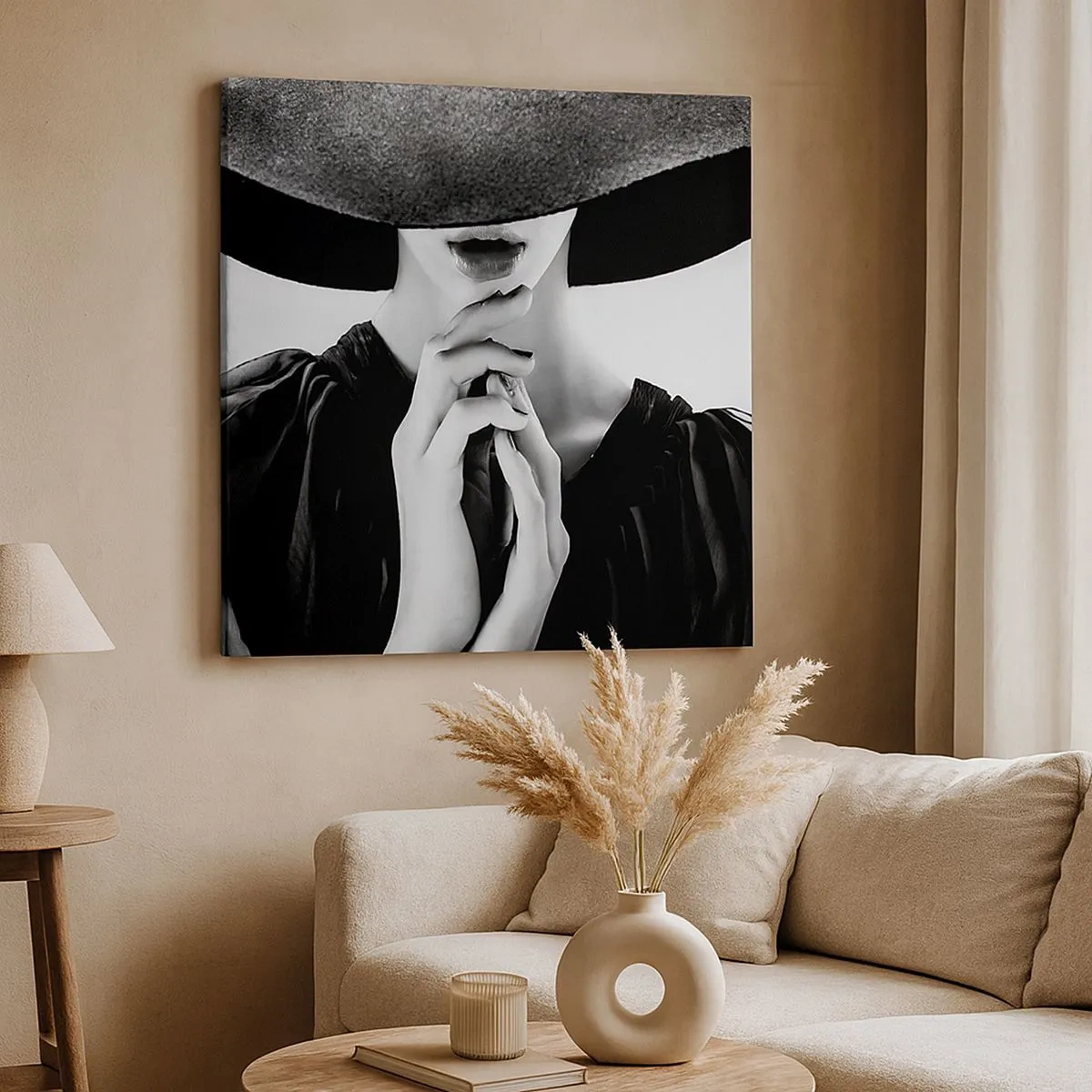 Lærredstryk - Billede på lærred - Usynlig skønhed - 30x30 cm