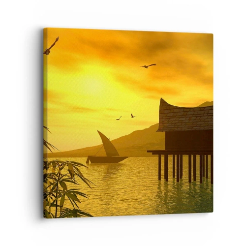 Lærredstryk - Billede på lærred - Ønsket fred - 30x30 cm