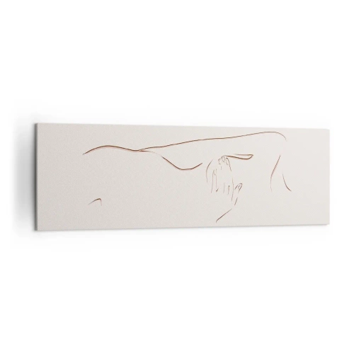 Lærredstryk - Billede på lærred - Begærets form - 160x50 cm