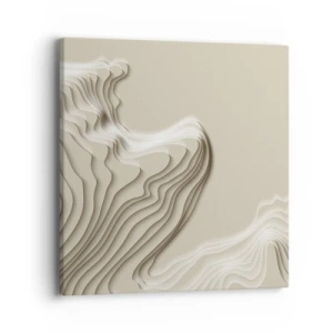 Lærredstryk - Billede på lærred - Kunstens topografi - 40x40 cm