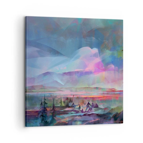 Lærredstryk - Billede på lærred - Under en venlig himmel - 60x60 cm