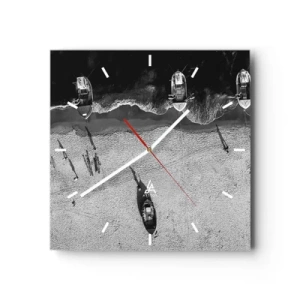 Vægur, Uret - Stadig på kysten... - 30x30 cm