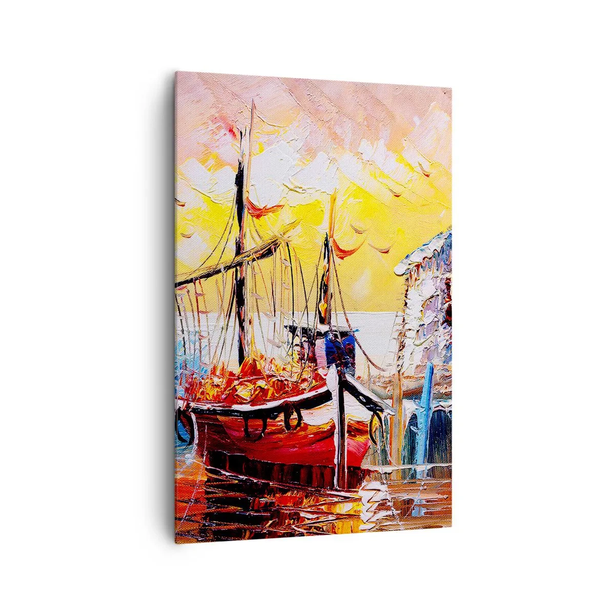 Lærredstryk - Billede på lærred - Glædelig tilbagevenden - 80x120 cm