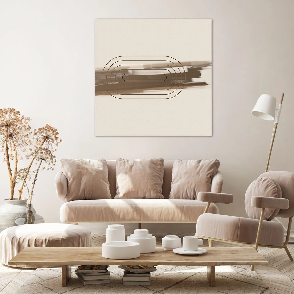 Lærredstryk - Billede på lærred - Et pust af gråvejr - 70x70 cm