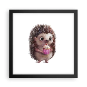 Plakat i sort ramme - Fejring er hver dag - 30x30 cm