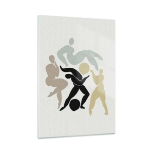 Billede på glas - Bevægelse for sundhed og skønhed - 50x70 cm