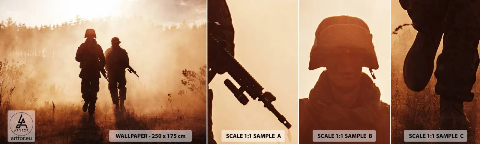 Fototapet Prøve Standard Eco - Call of Duty - Soldat, Riffel, Militær - 100x30 cm