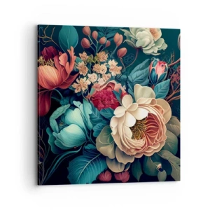 Lærredstryk - Billede på lærred - Charme fra det 19. århundrede - 70x70 cm