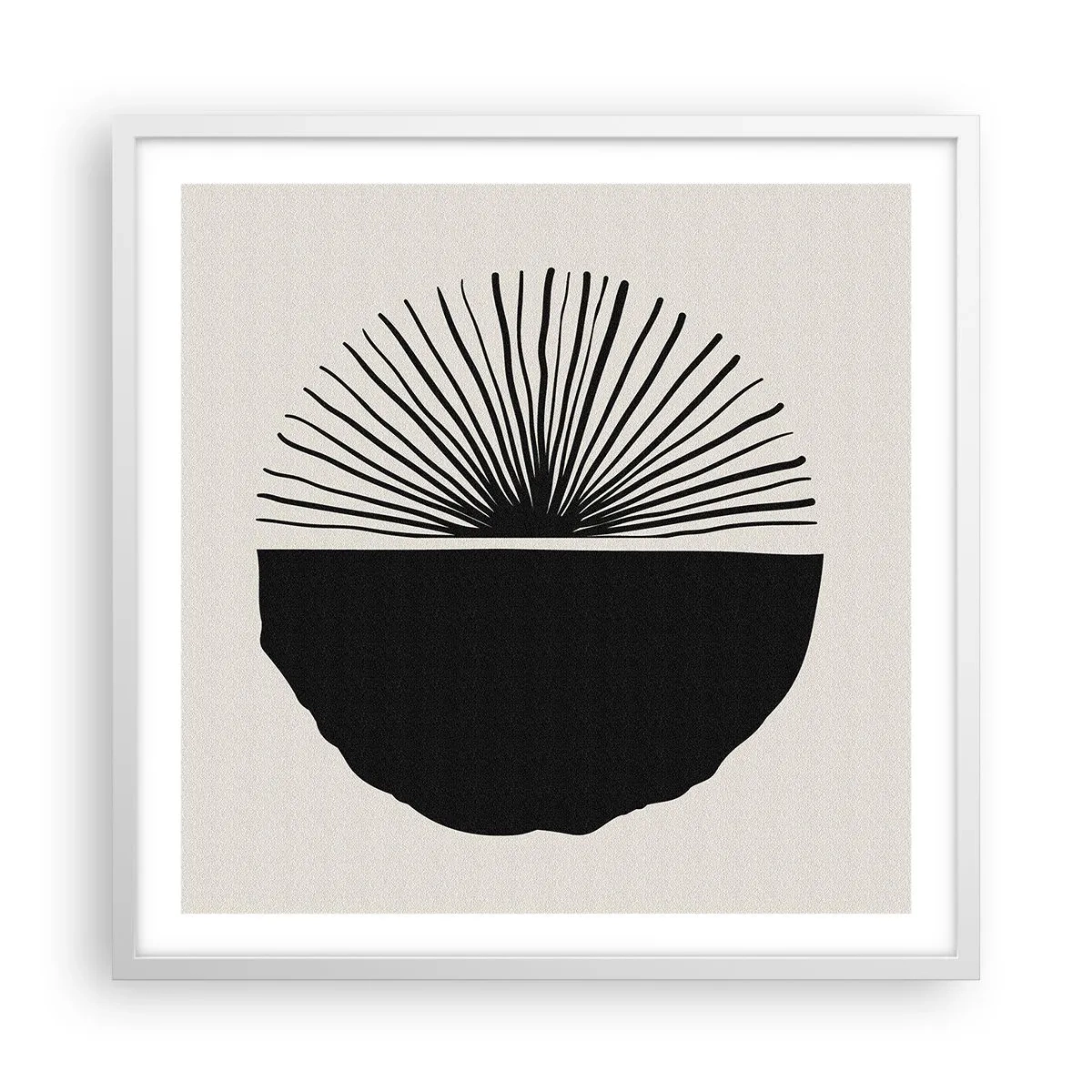 Plakat i hvid ramme - En vifte af muligheder - 60x60 cm