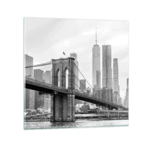 Billede på glas - New York stemning - 70x70 cm