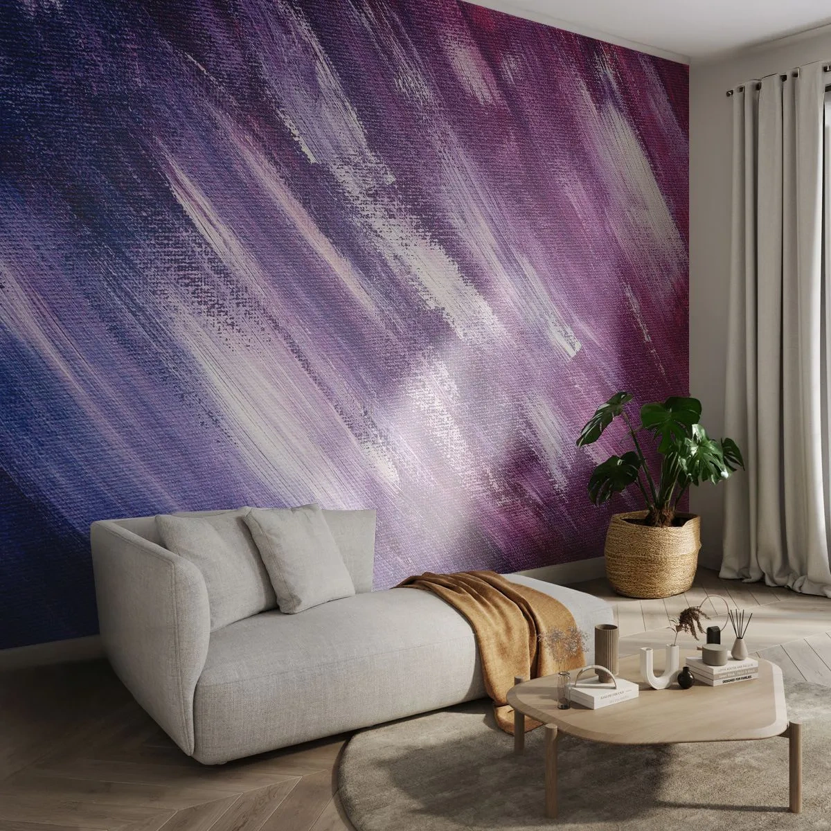 Fototapet Premium Sand - Når den solrige vind blæser - Abstraktion, Stykke, Moderne mønster - 100x70 cm