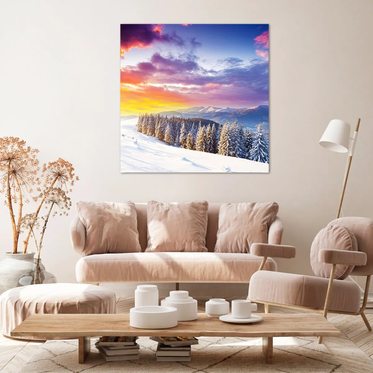 Lærredstryk - Billede på lærred - Ved højlys dag - 70x70 cm
