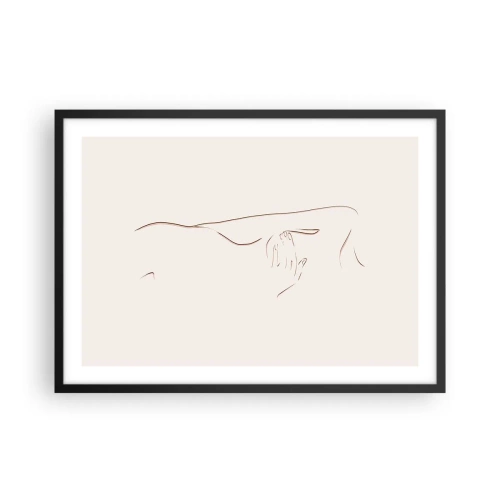 Plakat i sort ramme - Begærets form - 70x50 cm