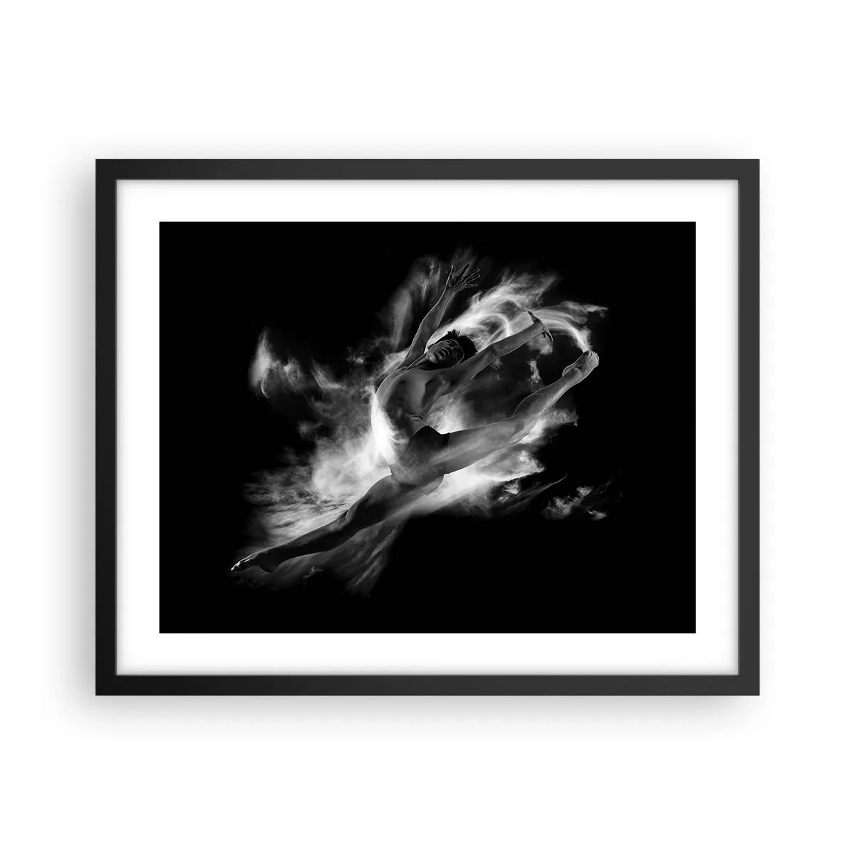 Plakat i sort ramme - Stoppet under flyvning - 50x40 cm