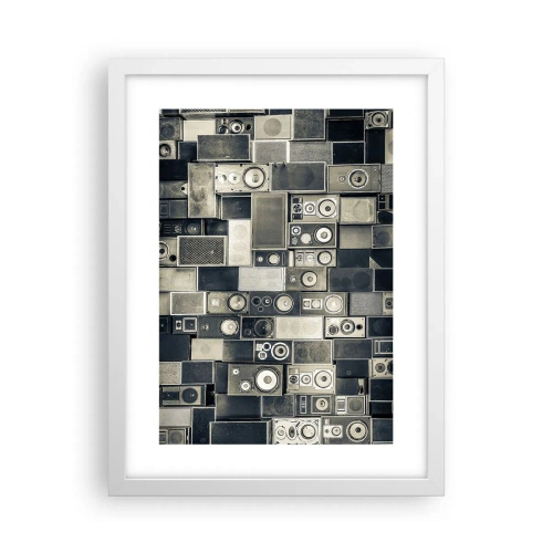 Plakat i hvid ramme - Og alt er i orden - 30x40 cm